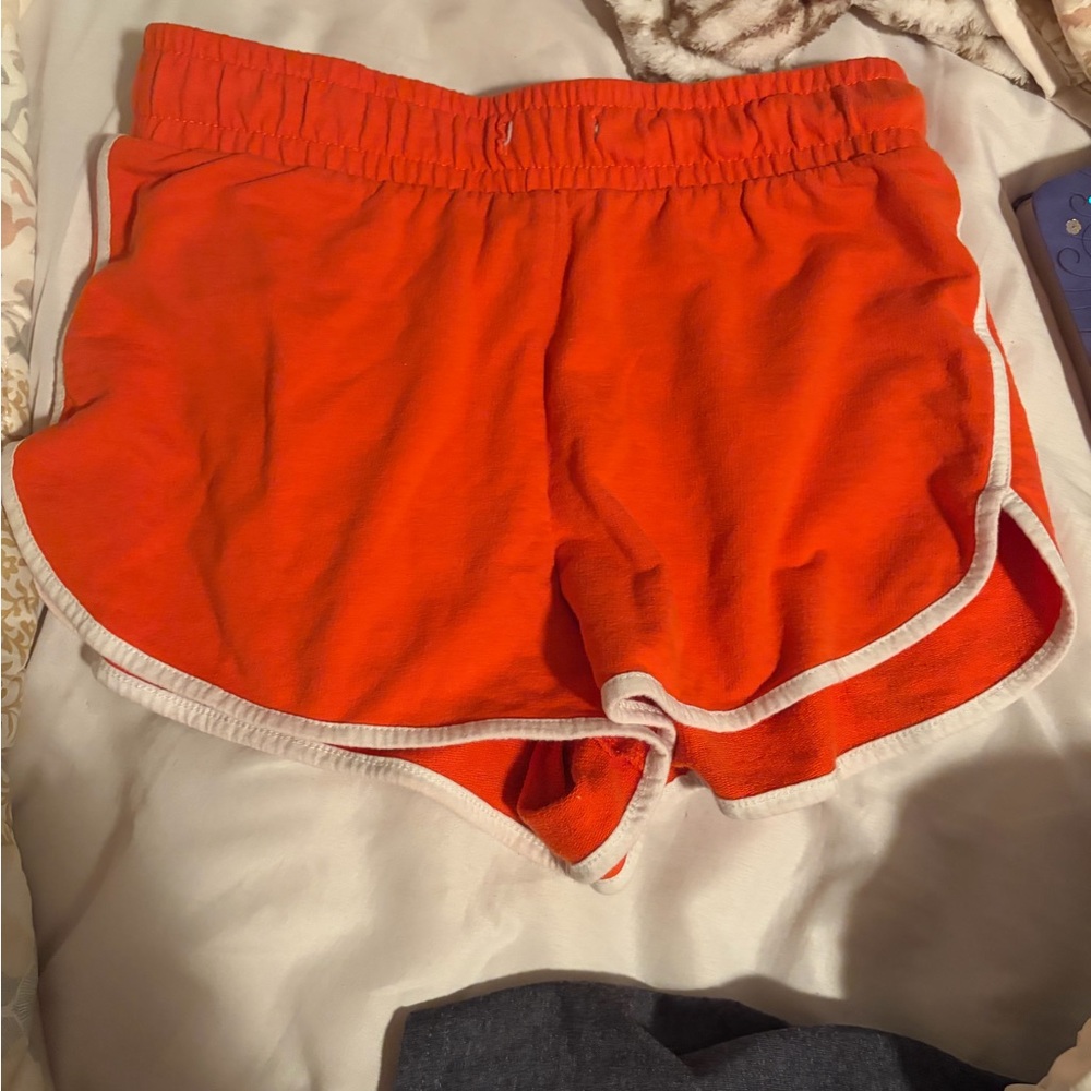 Forever 21 Vibrant Orange Athletic Shorts